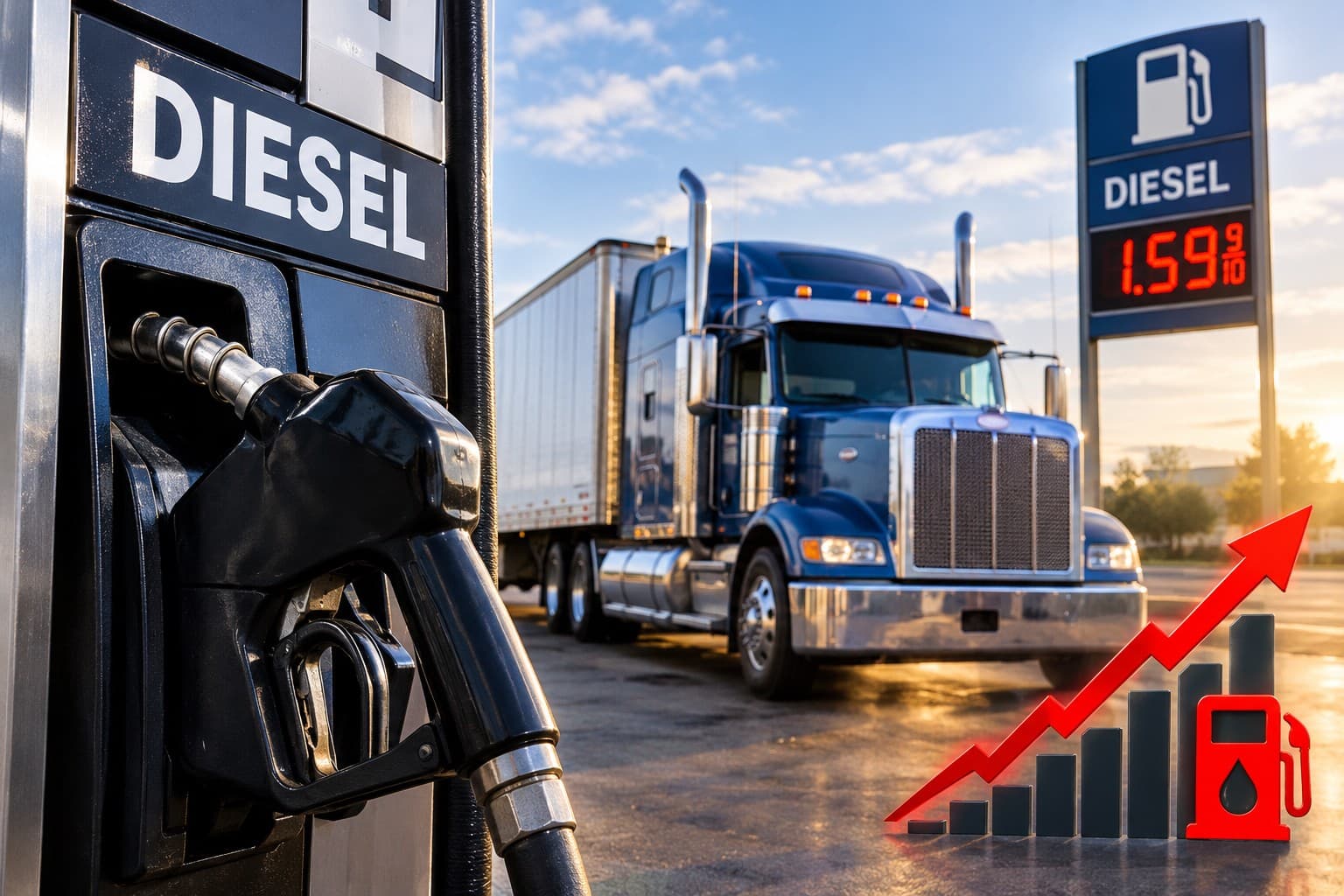 Diesel Shock Hits Canadian Truckers as Fuel Costs Push Up Freight Prices