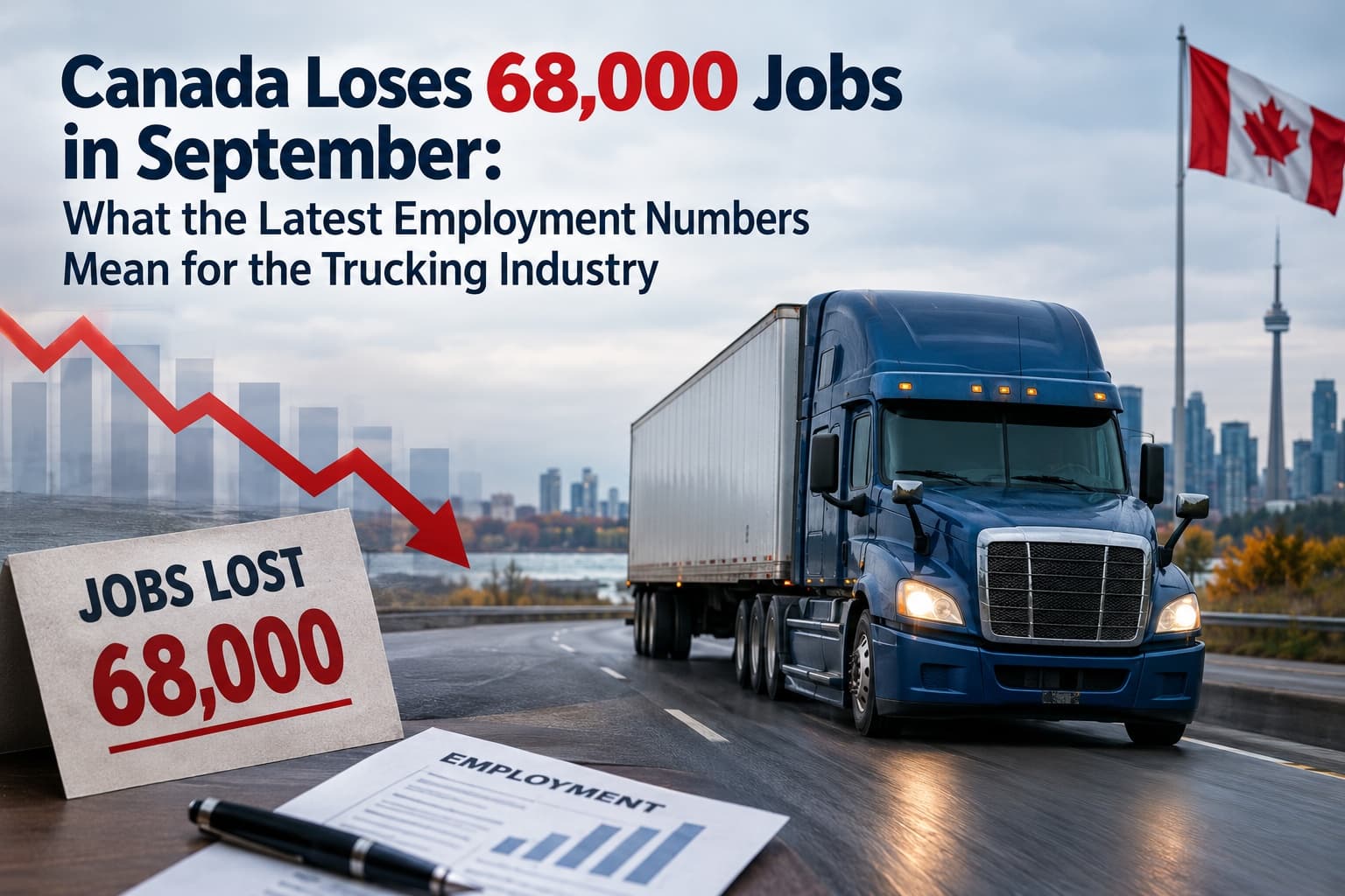 Canada Loses 68,000 Jobs in September: What the Latest Employment Numbers Mean for the Trucking Industry
